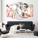 Lærredstryk 5 styk, Marilyn Monroe