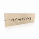 Houten Bordje - Memories