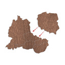 Fornir mahoniowy - Mapa Europy Środkowej
