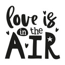 Muursticker Love is in the Air