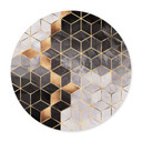 Plakat Fredriksson - Smoky Cubes - Okrągły