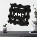 Sticker mural - Any Key