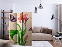 Screen room divider - Vintage spring, 3-delt