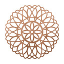 Dekoracja drewniana mahoń - Mandala Kwiat Życia - Okrągła