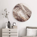 Tableau sur alu-Dibond Herbes en pastel - Rond