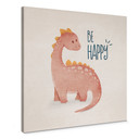 Obraz na płótnie Dino Be Happy - Brachiozaur - Tunaboylu - Kwadratowy