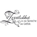 Wandtattoo Zärtlichkeit ist die Sprache der Liebe