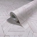Tapeta z włókniny w kolorze szarym z efektem drewna 3D Geometric 