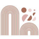 Wallsticker Geometrisk - Abstrakte former med halvbue