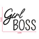 napis 3D Girl Boss - dekoracja akrylowa