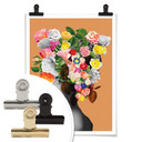 Plakat Frida Floral Studio - Pomarańczowa Dama