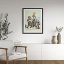 Fine Art Poster mit Passepartout Kurt Ard - Wo bleibt Mama denn (1960)