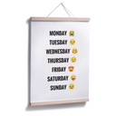 Plakat - Emojione - Dzień tygodnia
