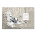 Glasbild Banksy - Die Friedenstaube