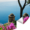 Fototapeta Widok na wybrzeże Amalfi - okrągła - tapeta flizelinowa/tapeta flizelinowa samoprzylepna