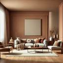 Pintura interior marrón mate I Certain Cinnamon | crear un ambiente acogedor y tranquilo | THE COLOR