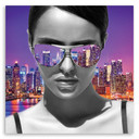 Canvasbillede, Pop art-kvinde i New York