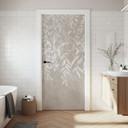 Deurfolie Elegante wilgentakken in beige - Ms Tiff - Zelfklevende deurdecoratie