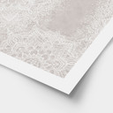 Plakat Soft mandala na szaro-beżowym tle - Bloomery Decor