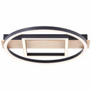 Deckenleuchte Leopold, braun, 5,5 x 39 cm, Holz Moderne LED-Deckenleuchte, dimmbar