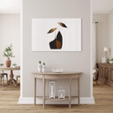 Tableau sur verre Kubistika - Bouquet scandinave