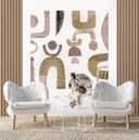 Fototapete, Abstrakte Formen in Gold - Andrea Haase