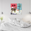 Canvasbillede, pop art-collage med dyr