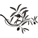 Wallsticker Oliven Gren