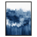 Plakat Nouveauprints - Akwarela pociągnięcia pędzlem (niebieski)