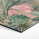 Sekskantet Billede af tropiske blade i junglen - Bloomery Decor - aluminium dibond