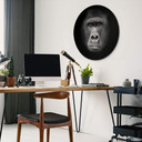 Tableau en Alu-Dibond Gorille - Rond