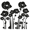 Wallsticker Valmuer