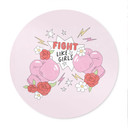 Plakat Fight Like Girls - Feminist Power - Round