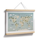 Poster Carte du Monde - Monde des Animaux - Oliver Robins