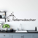 Wandtattoo Tellerwäscher