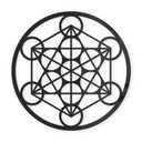 Akrylowa kostka dekoracyjna Metatron - okrągła