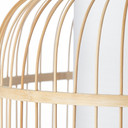 Pendelleuchte Charlie, braun, 150 x 30 cm, Bambus Pendellampe
