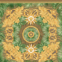 Versace Home tapeta dżungla liście palmy zielone złoto luksusowy projektant włóknina tapeta natura 