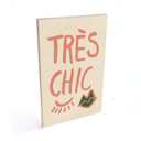 Plakat drewniany 1X Studio - Très chic