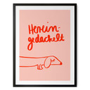 Poster Lustiges Hundemotiv mit Dackel - Arnold