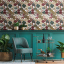 Architects Paper Floral Impression - Papier peint intissé jungle, rouge