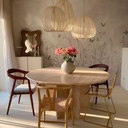 Scandinavisch design wilde bloemenweide met vlinders Fotobehang - Ms Tiff