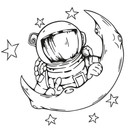 Wallsticker - Astronaut