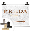 Plakat w kolorze miedzianym - Prada Marfa