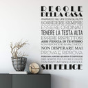 Sticker mural - Regole della casa 1