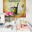 Zelfklevende Poster  Caipirinha Recept