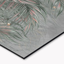 Keukenachterwand Exotische palmbladeren Roze-groen - Ms Tiff