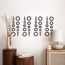 Wallsticker - Cirkel Rækker
