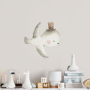 Wallsticker fugl med høj hat