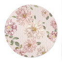 Plakat Dalie Shabby Chic Różowy - Bloomery Decor - Okrągły